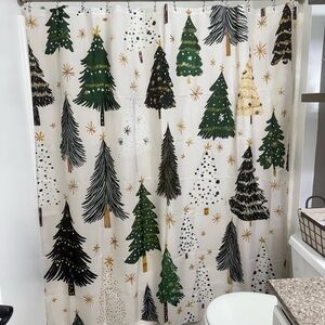 Festive Tree Shower Curtain